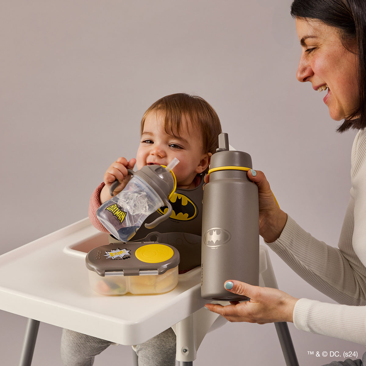 1L Insulated Flip Top Bottle - Batman