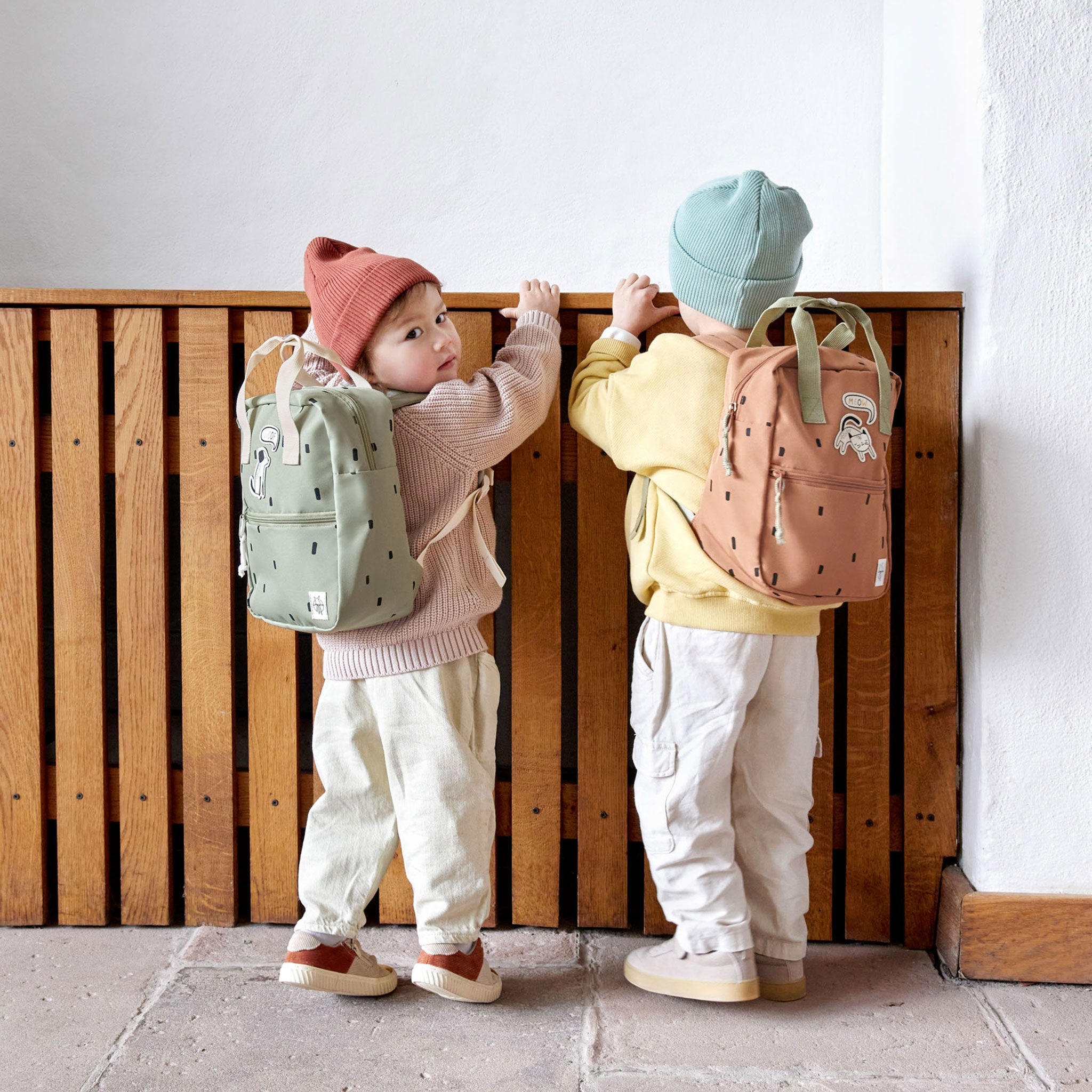 Mini Square Backpack Happy Prints