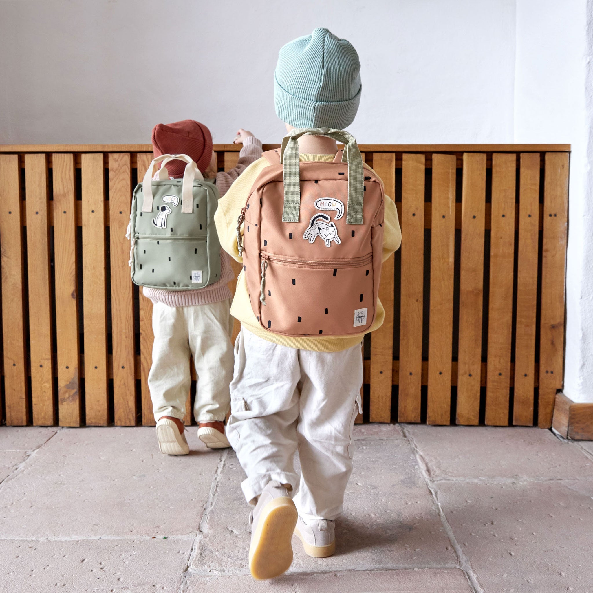 Mini Square Backpack Happy Prints