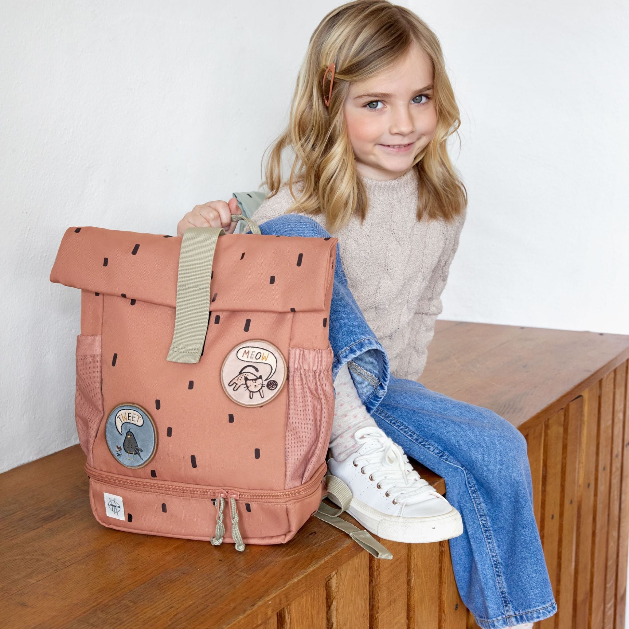 Mini Rolltop Backpack Happy Prints