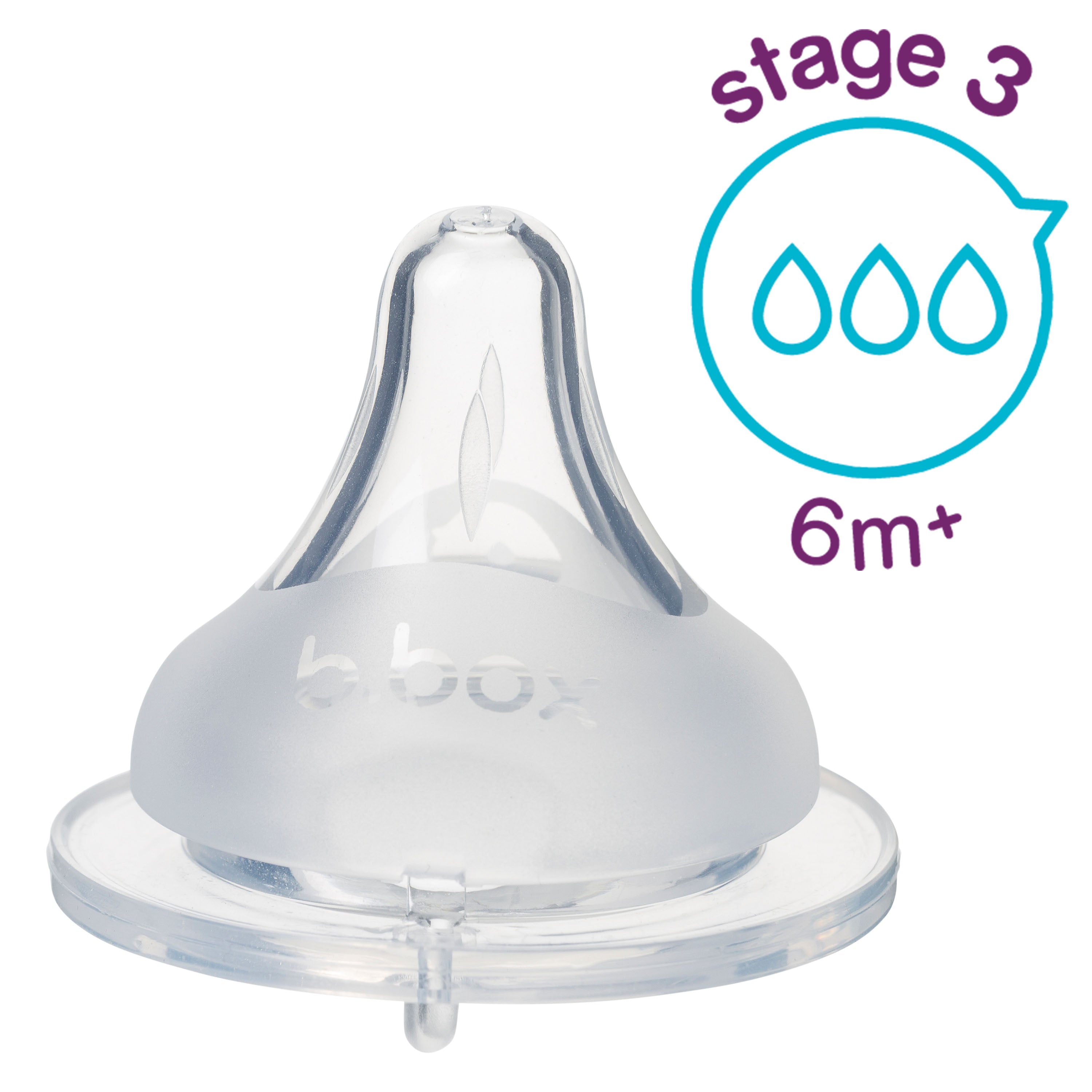2 Pack Baby Bottle Anti-Colic Teat - stage 3
