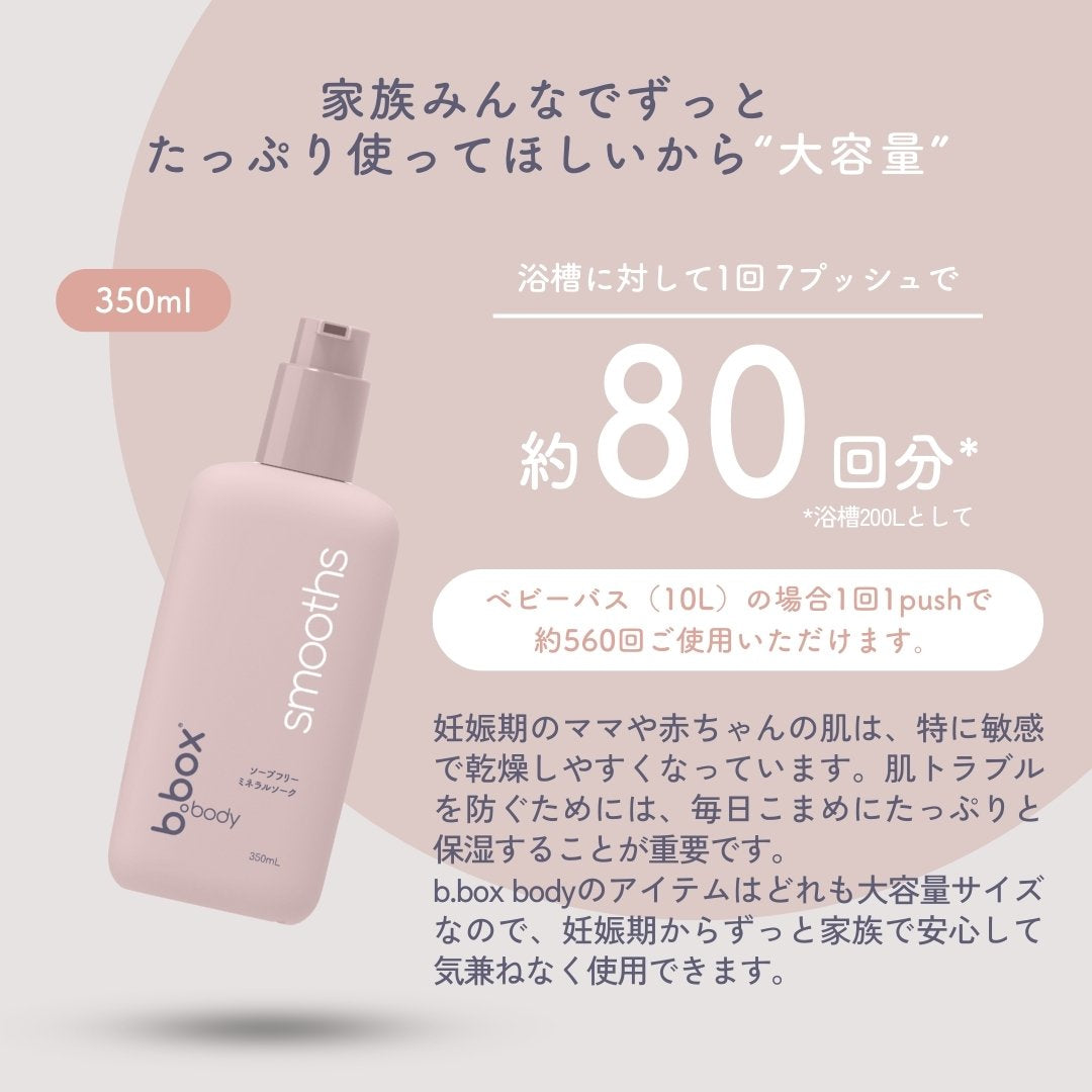 b.box body smoothsのボトル 使用回数