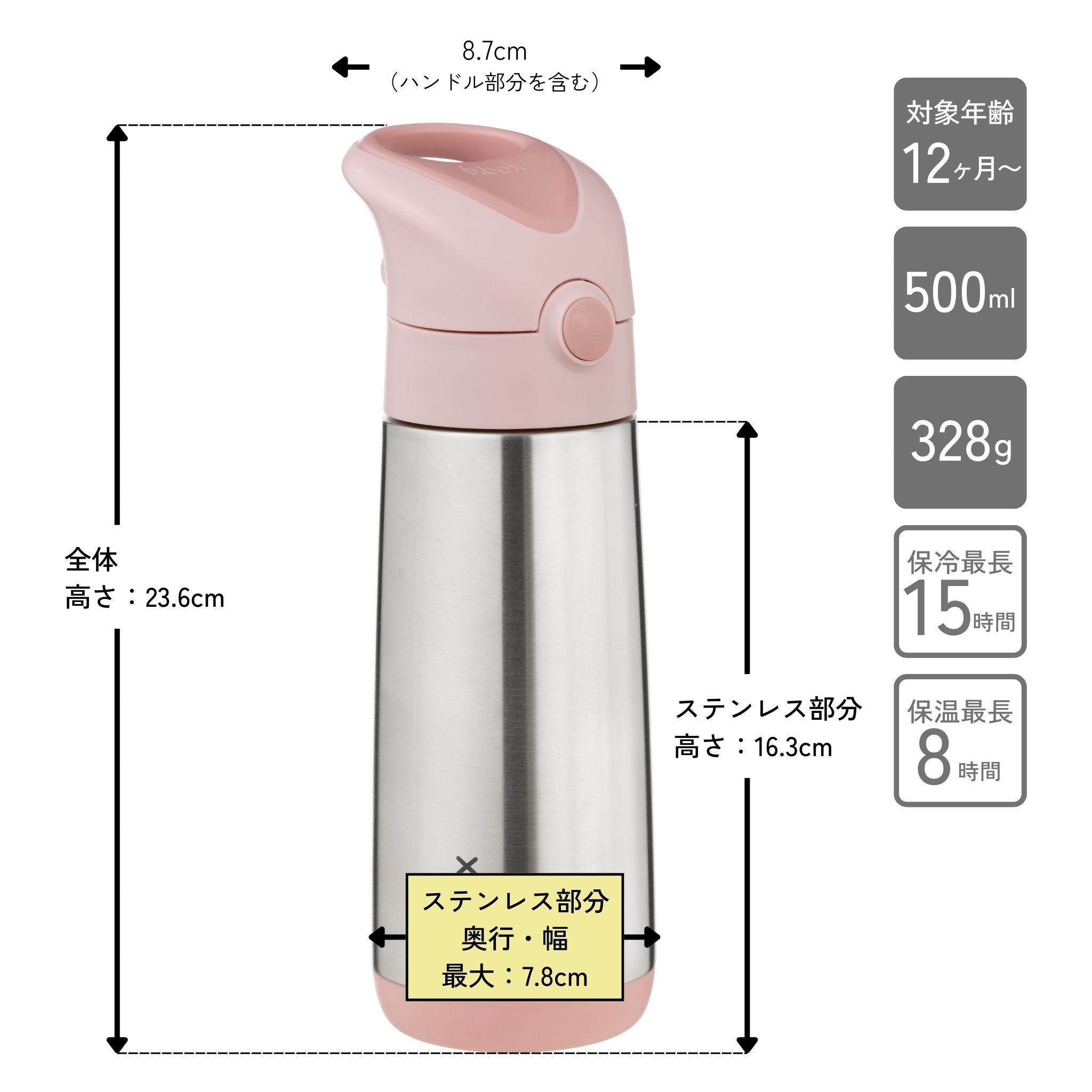 500ml Insulated Drink Bottle