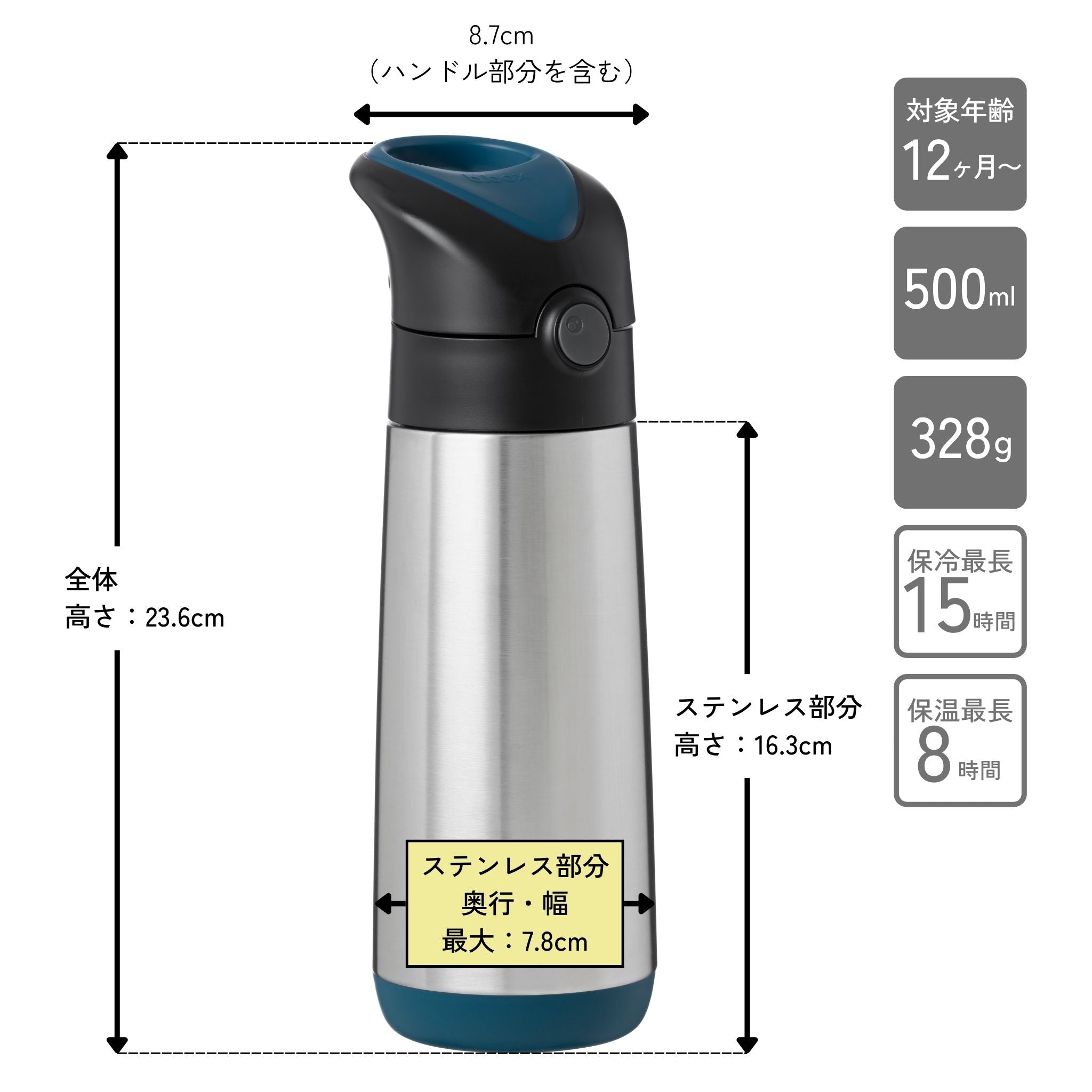 500ml Insulated Drink Bottle