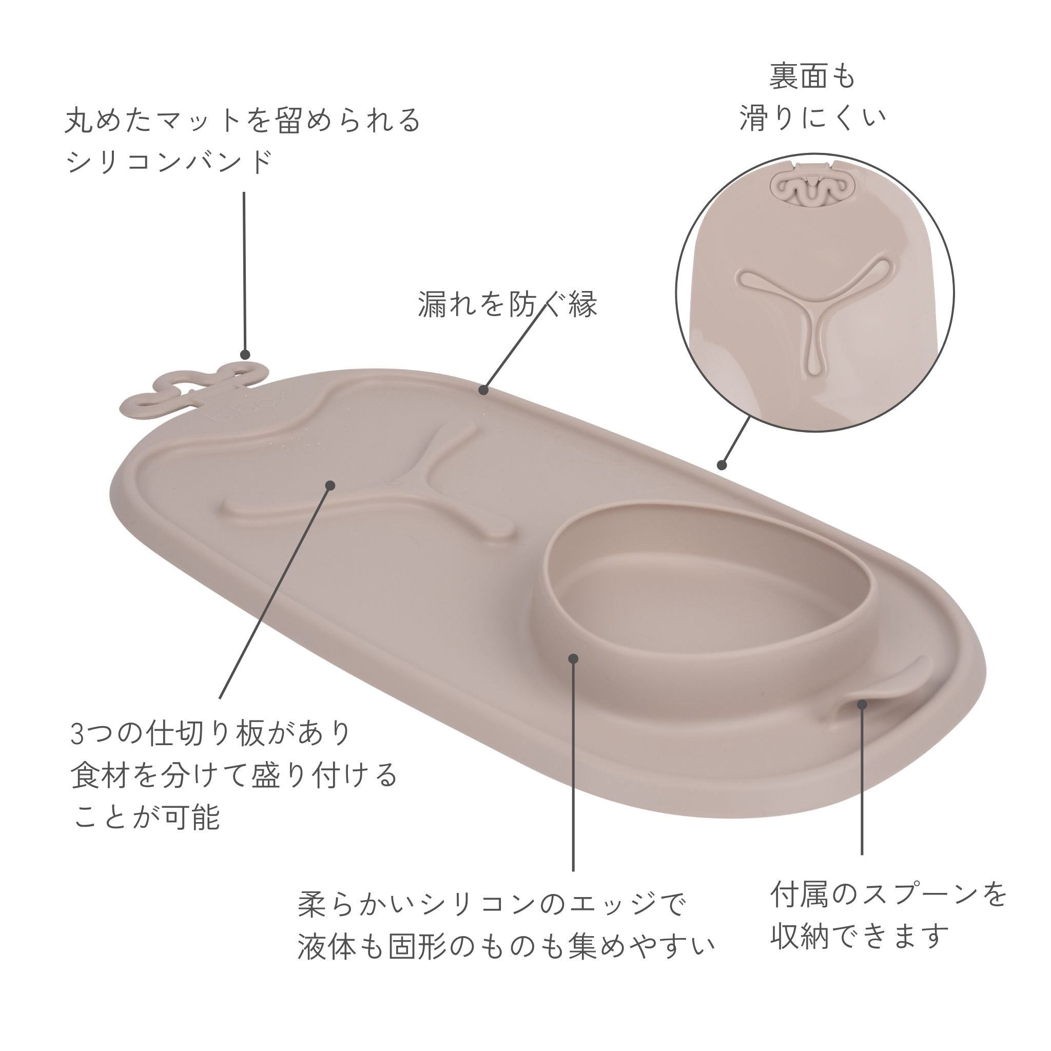 Roll + go mealtime mat