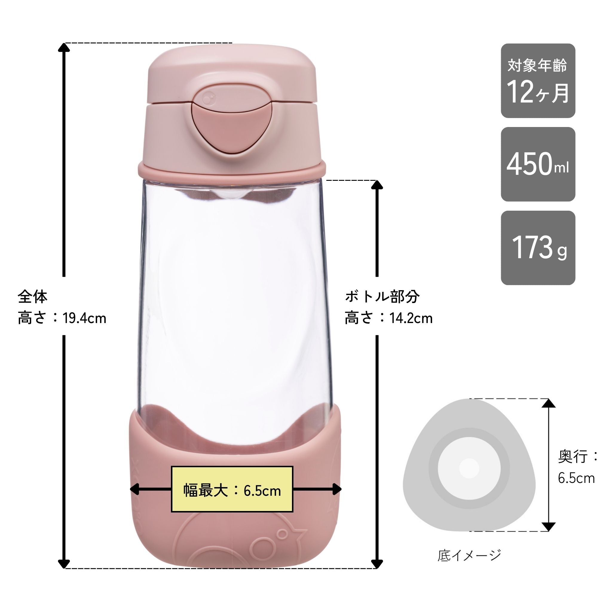 450mL Sport Spout Bottle