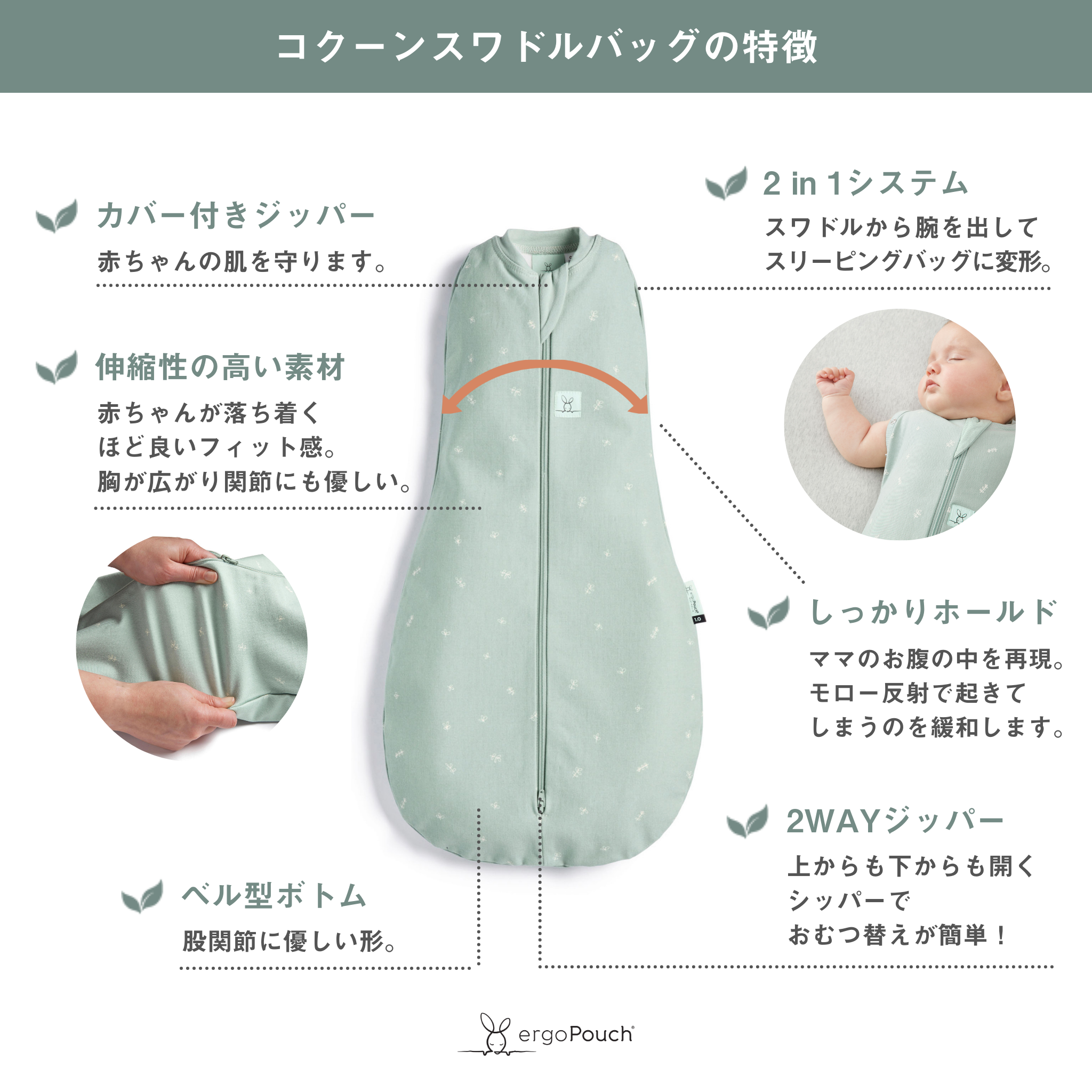 【SALE】Cocoon Swaddle Bag 1.0TOG