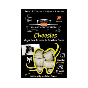 パッケージ入りのQCHEFS Cheesiesを正面から見た様子