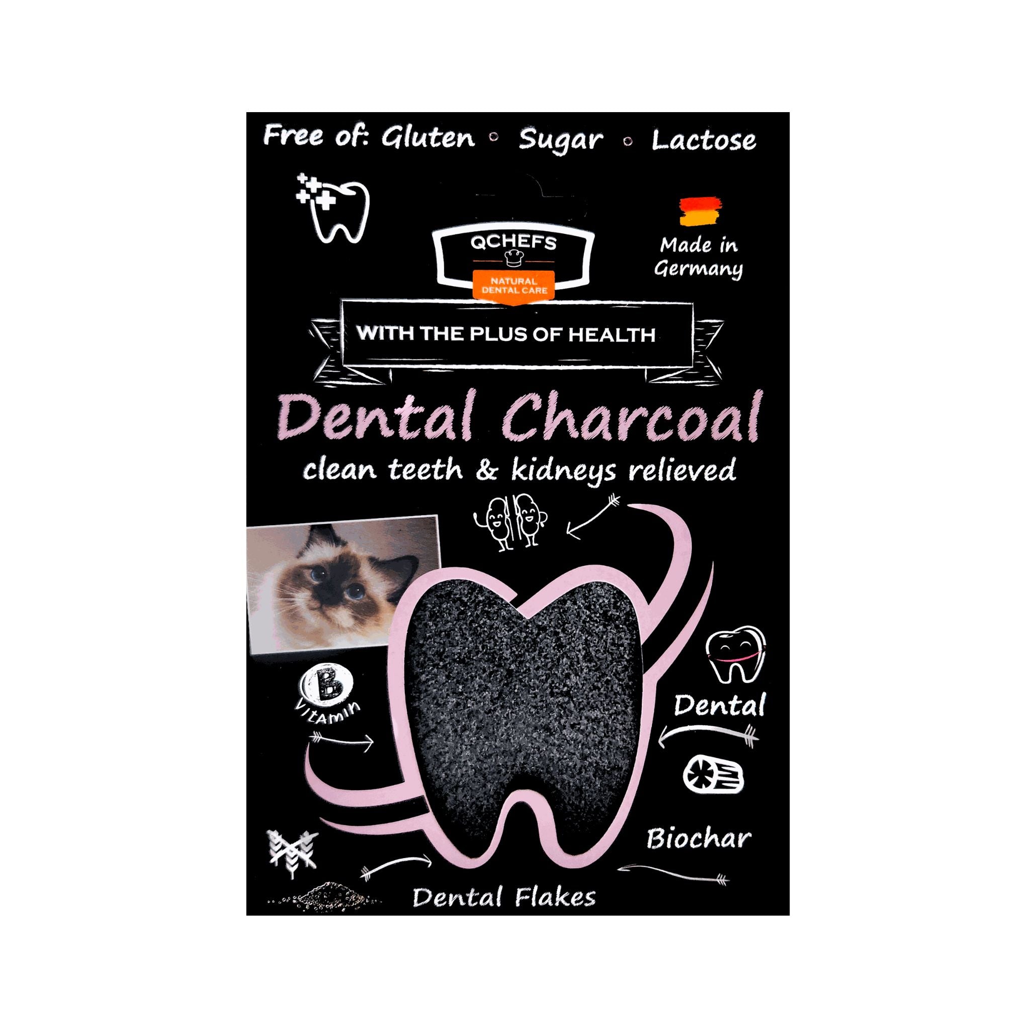 3-pack set Dental Charcoal for cats