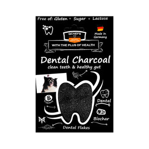 パッケージ入りのQCHEFS Dental Charcoalを正面から見た様子