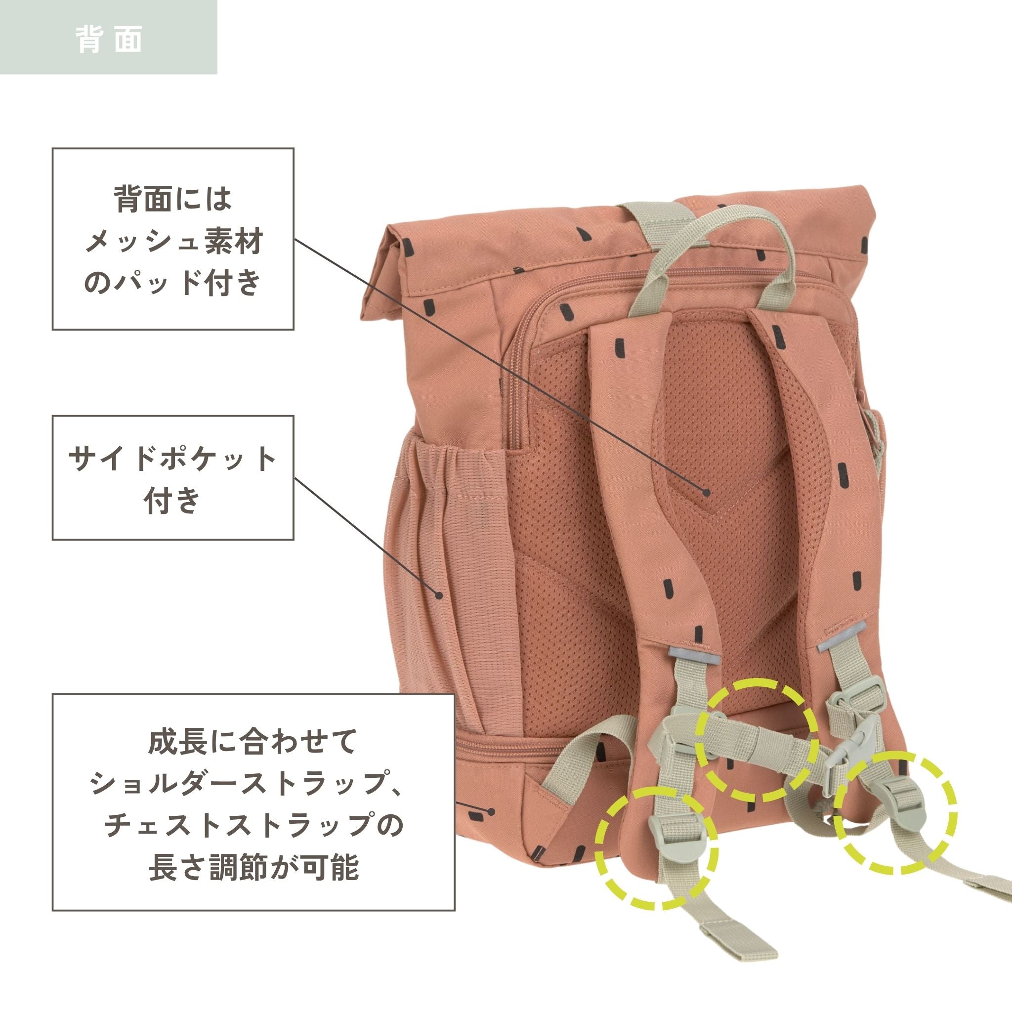 Mini Rolltop Backpack Happy Prints