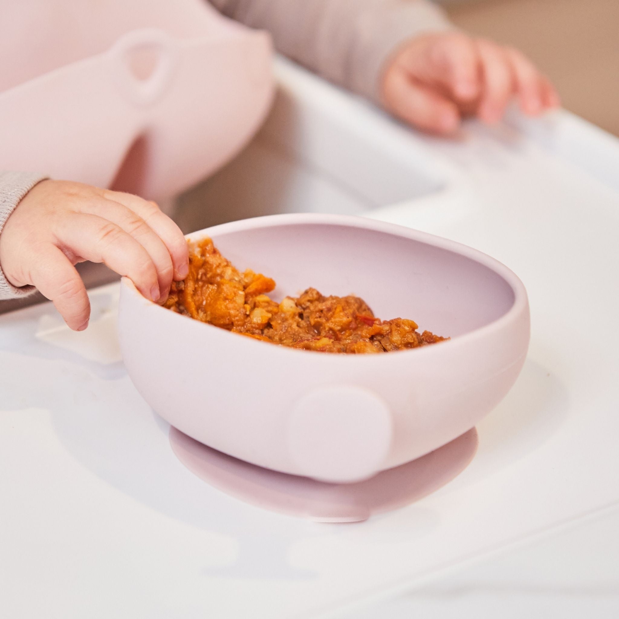 シリコン製離乳食用ボウル 離乳食初期 離乳食中期におすすめ blush