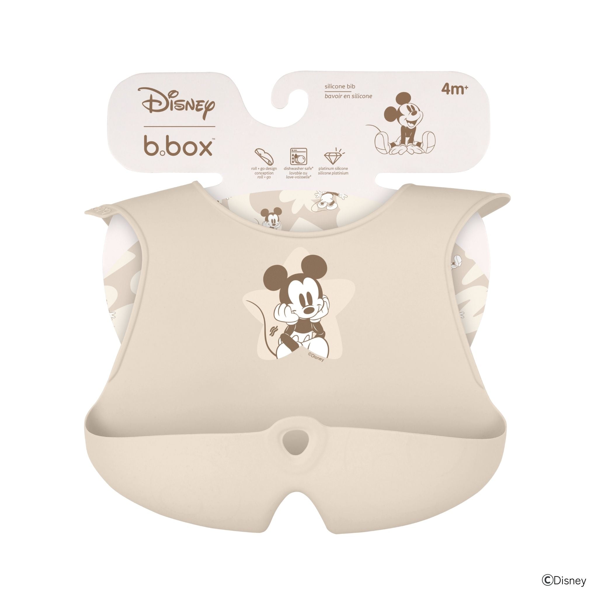 Disney Silicone Bib - Mickey Soft