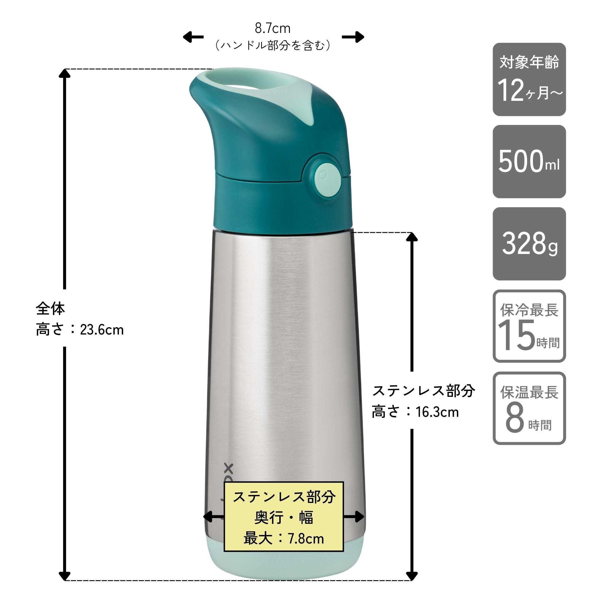 500ml Insulated Drink Bottle
