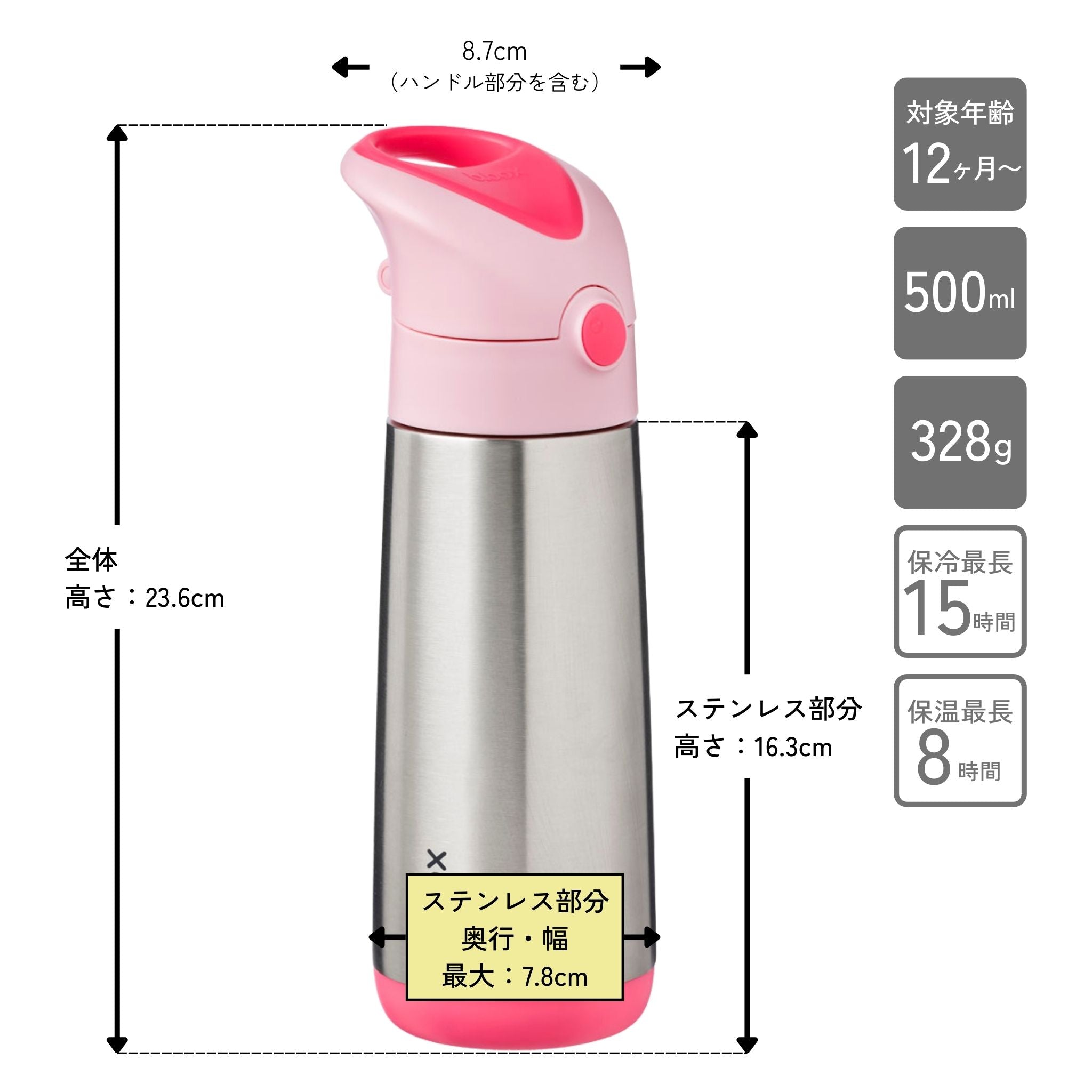 500ml Insulated Drink Bottle