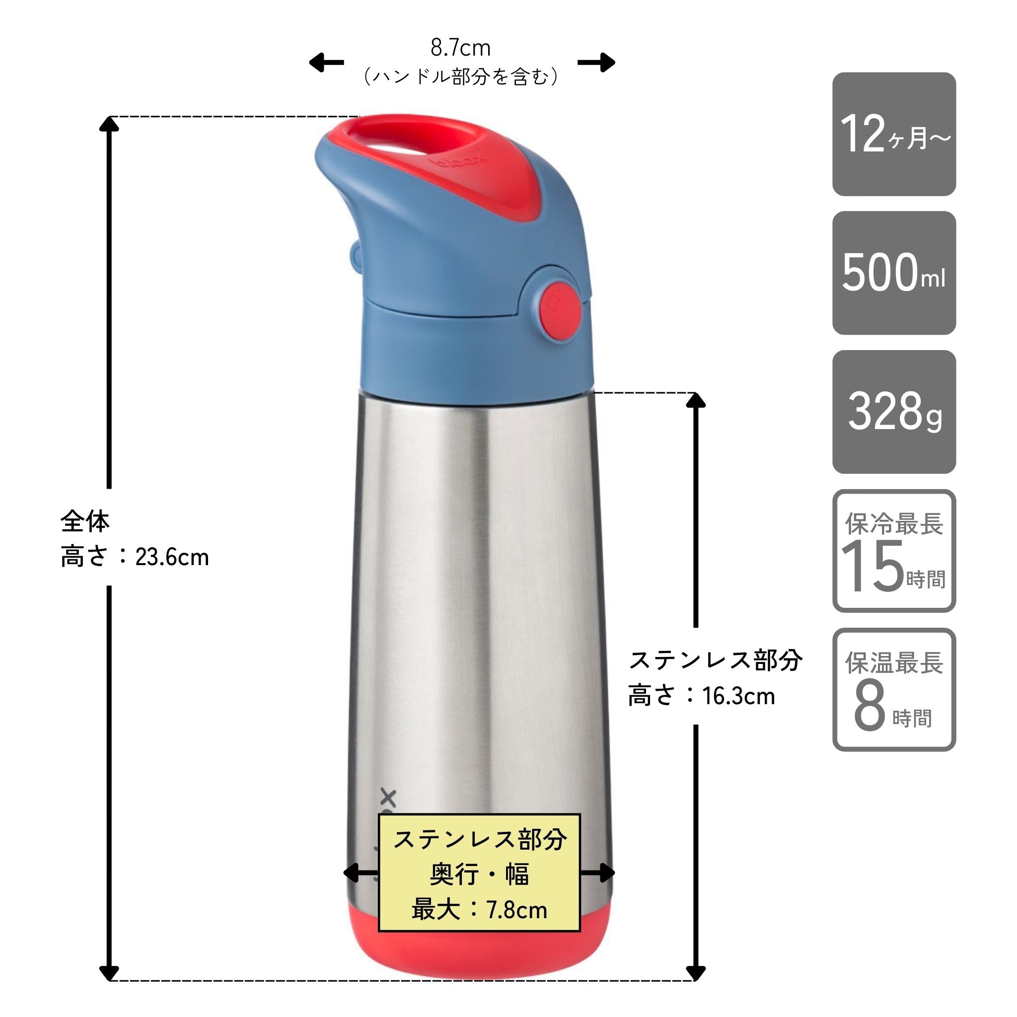 500ml Insulated Drink Bottle