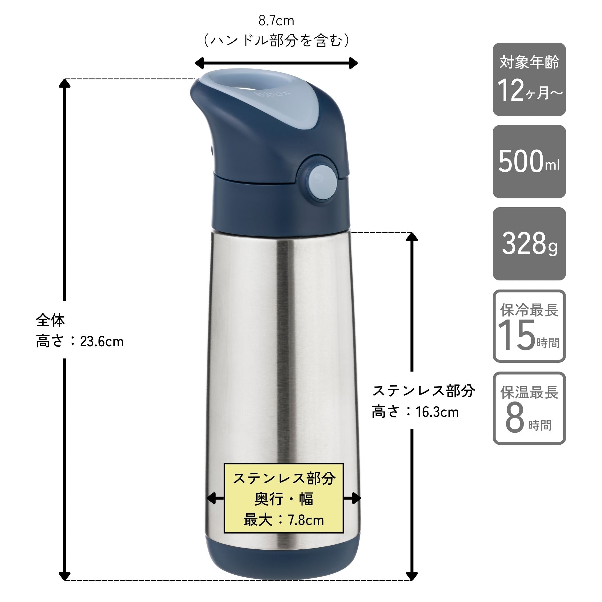 500ml Insulated Drink Bottle