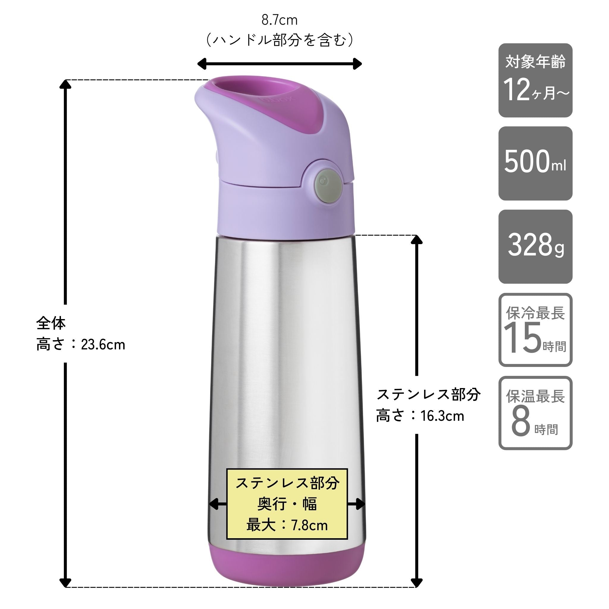 500ml Insulated Drink Bottle