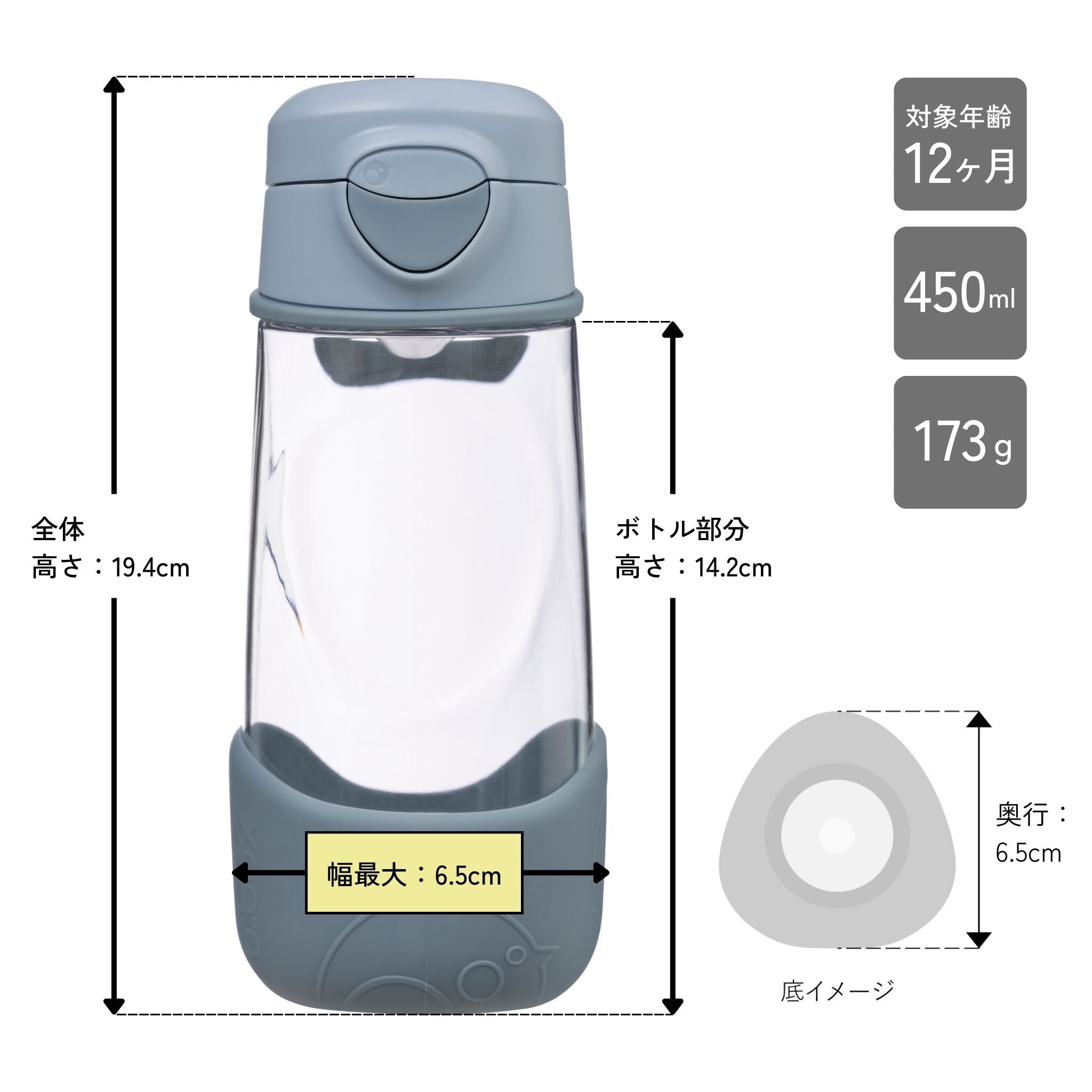450mL Sport Spout Bottle