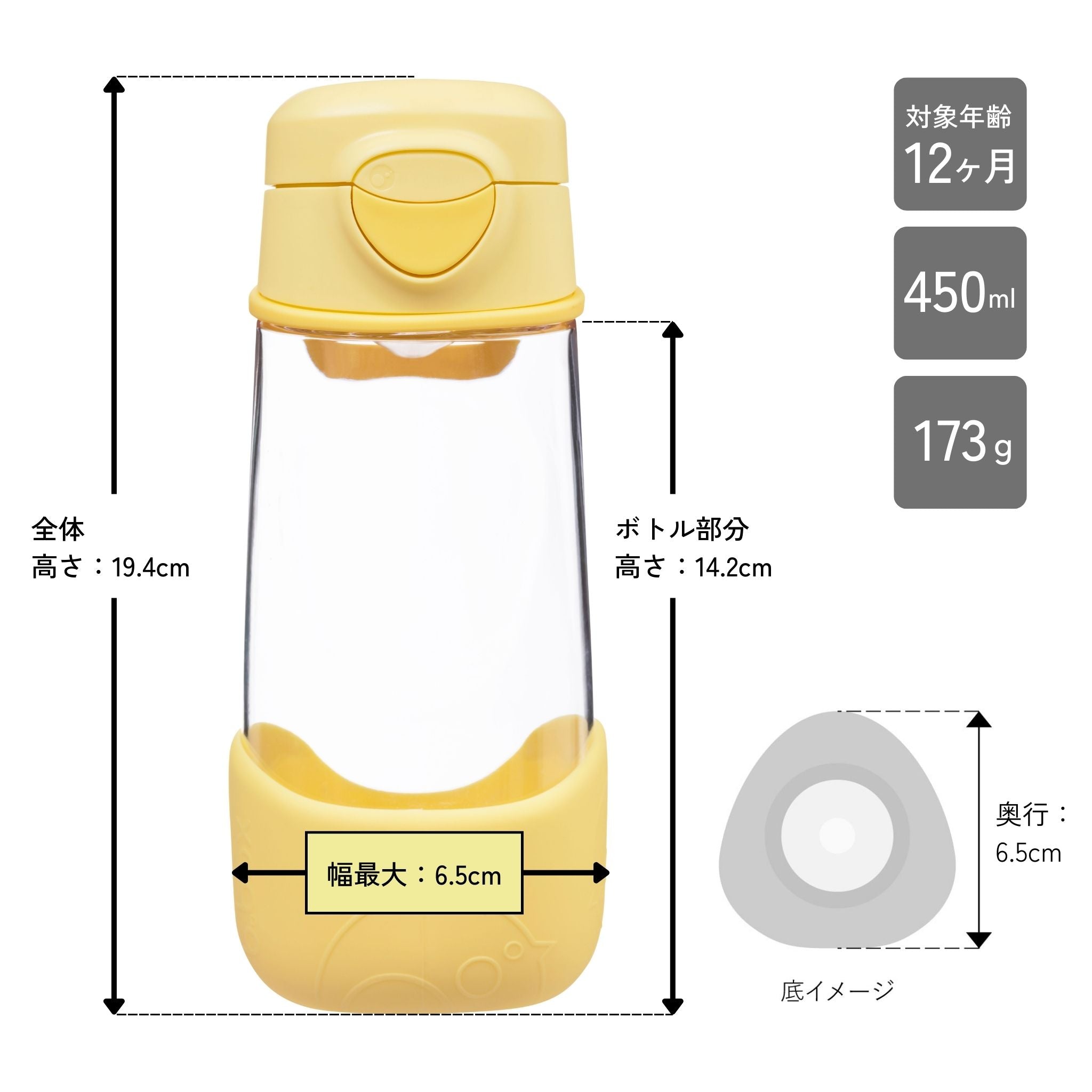 450mL Sport Spout Bottle